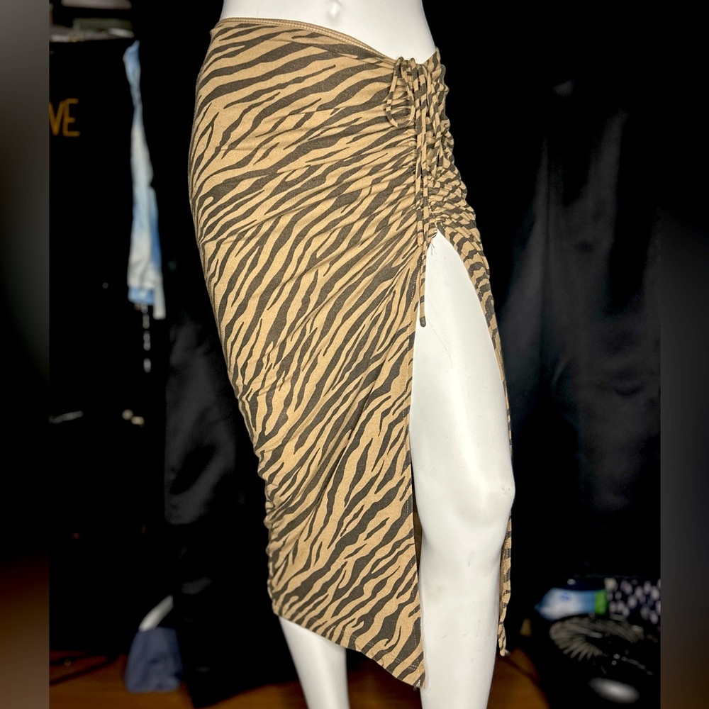 Princess Polly Zebra Print Midi Skirt